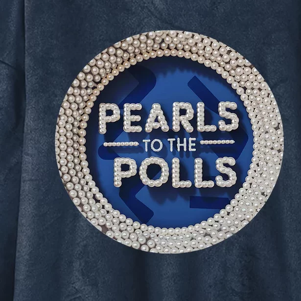 Pearls To The Polls Hooded Wearable Blanket