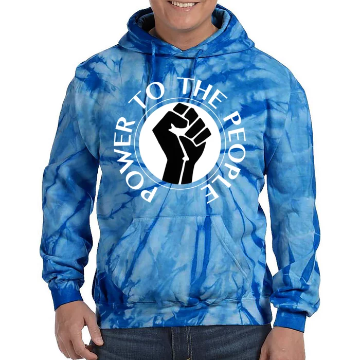 Power To The People Gift Tie Dye Hoodie