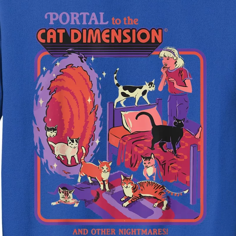 Portal To The Cat Dimension Halloween Tall Sweatshirt