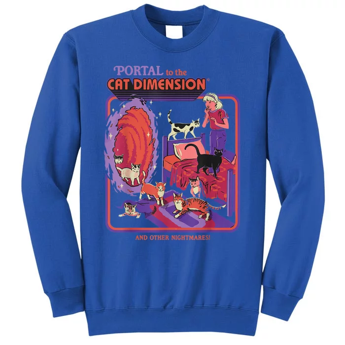 Portal To The Cat Dimension Halloween Tall Sweatshirt