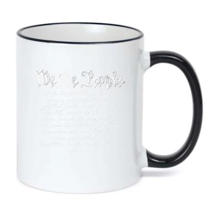 Preamble To The Us Constitution 4th Of July We The People Black Color Changing Mug