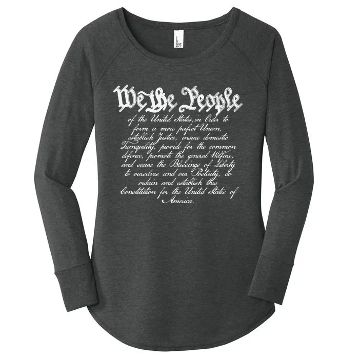 Preamble To The Us Constitution 4th Of July We The People Women's Perfect Tri Tunic Long Sleeve Shirt