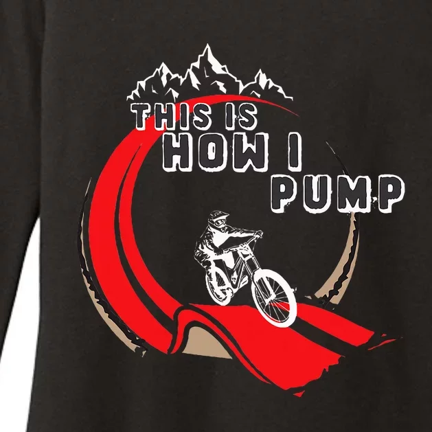 Pump Track This Is How I Pump Mountain Bike Bmx Loop Womens CVC Long Sleeve Shirt