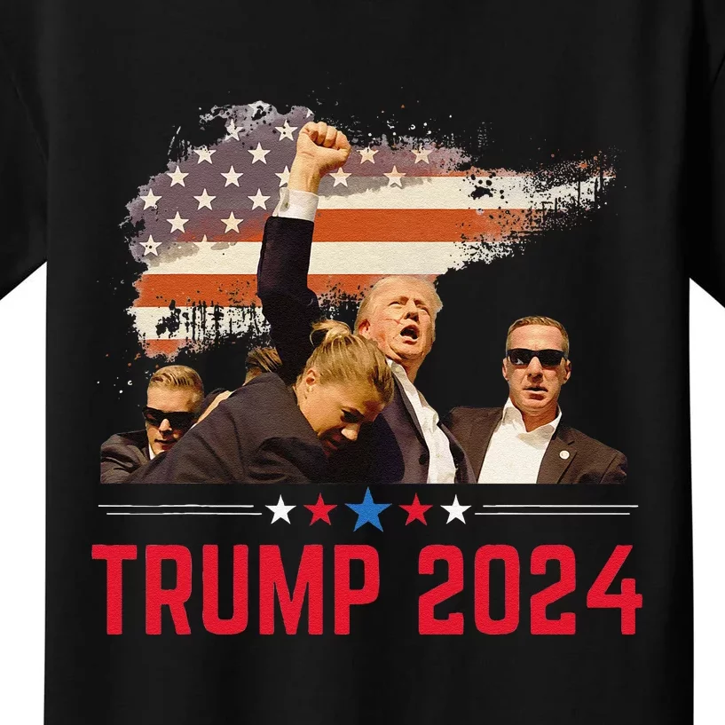 President Trump Trending Political Trump 2024 Election Gift Kids T-Shirt