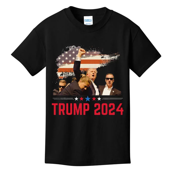 President Trump Trending Political Trump 2024 Election Gift Kids T-Shirt