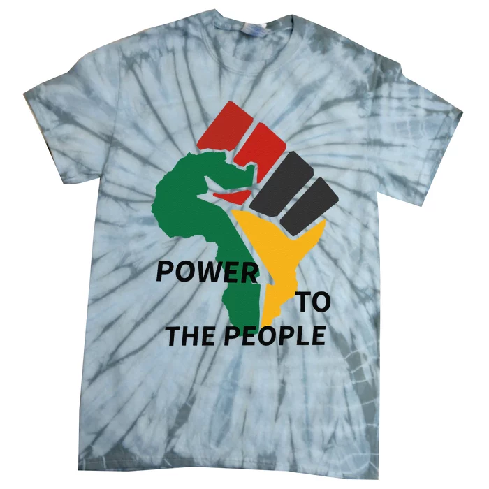 Power To The People Black Power Fist Civil Rights Unity Tie-Dye T-Shirt