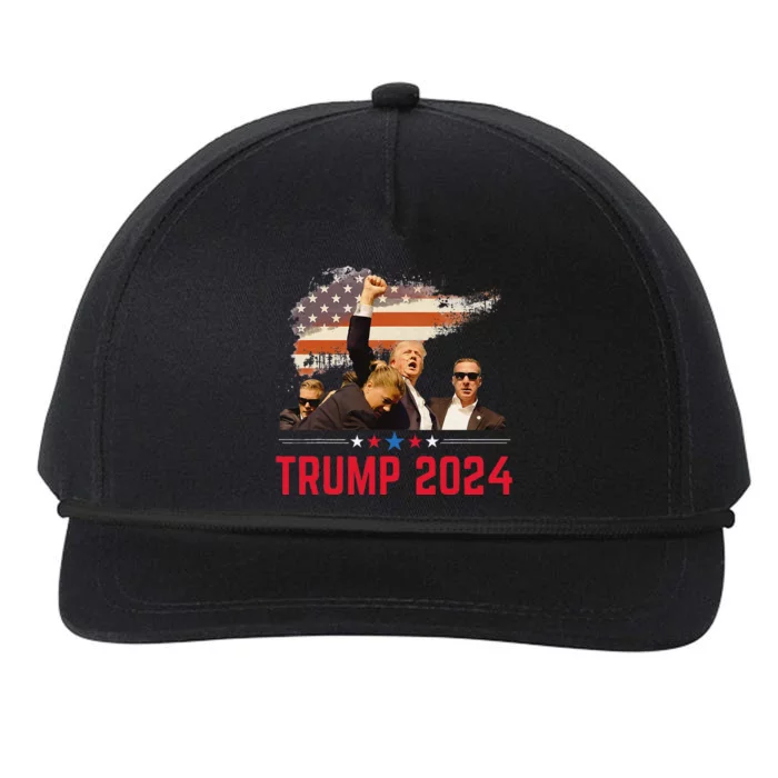 President Trump Trending Political Trump 2024 Election Snapback Five-Panel Rope Hat