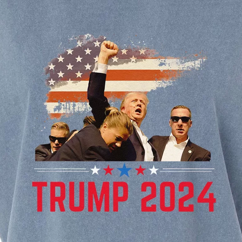 President Trump Trending Political Trump 2024 Election Garment-Dyed Women's Muscle Tee