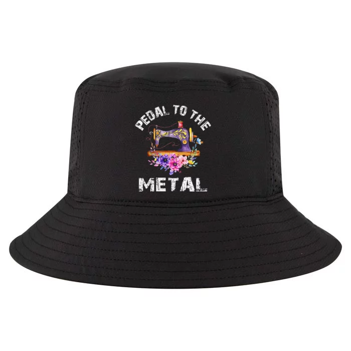 Pedal To The Metal Sewing Machine Quilter Quilting Flowers Cool Comfort Performance Bucket Hat