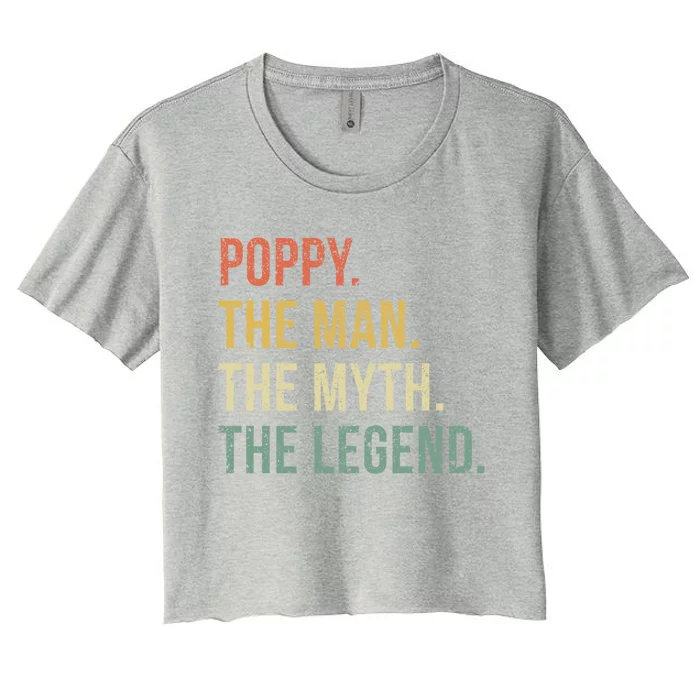 Poppy The The Myth The Legend Gift Women's Crop Top Tee