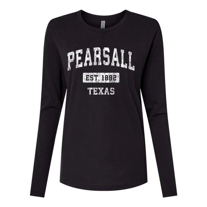 Pearsall Texas Tx Vintage Sports Womens Cotton Relaxed Long Sleeve T-Shirt