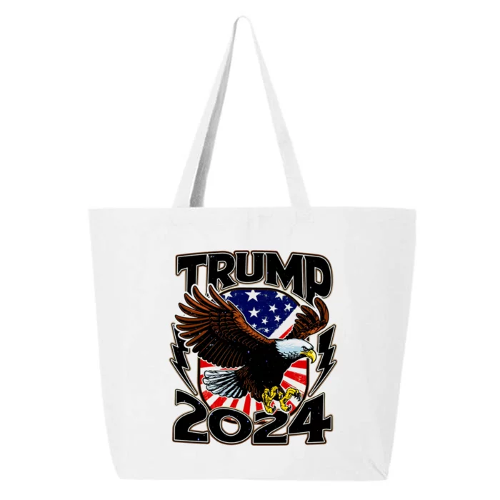 President Trump , Trump 2024 Patriotic Republican Eagle America 25L Jumbo Tote