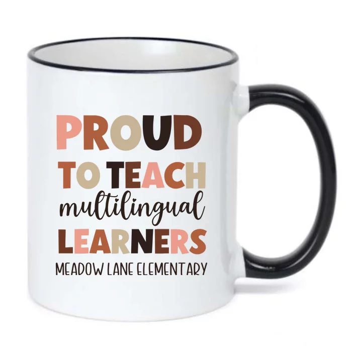 Proud To Teach Multilingual Learners Black Color Changing Mug