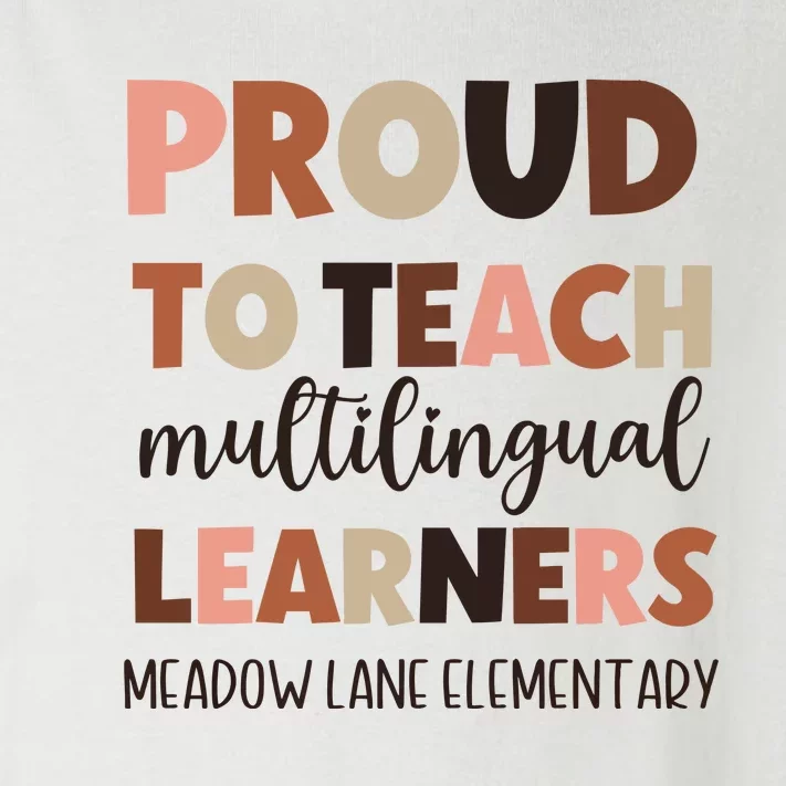 Proud To Teach Multilingual Learners Toddler Long Sleeve Shirt