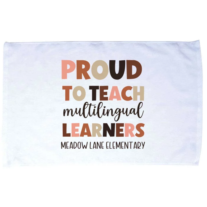 Proud To Teach Multilingual Learners Microfiber Hand Towel