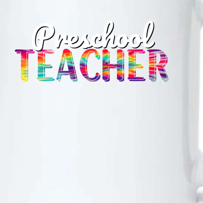 Preschool Teacher Tie Dye Back To School Preschool Funny Gift Black Color Changing Mug