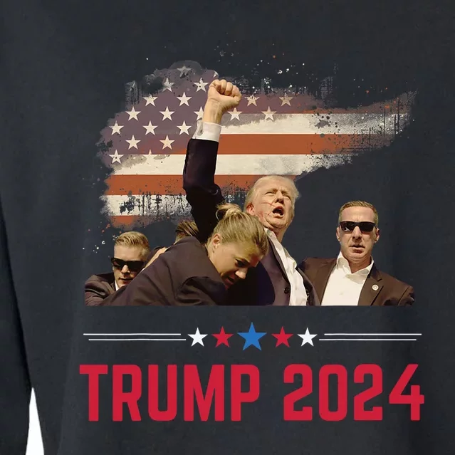 President Trump Trending Political Trump 2024 Election Cropped Pullover Crew