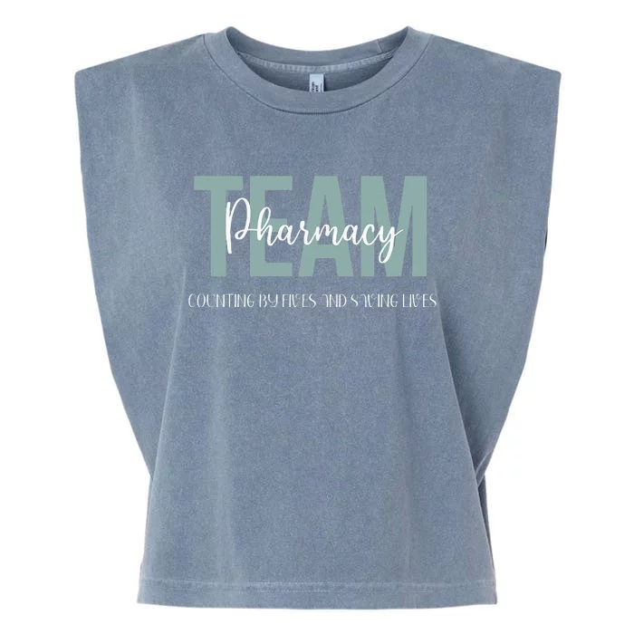 Pharmacy Team Technician Pharmacy Week Appreciation Garment-Dyed Women's Muscle Tee