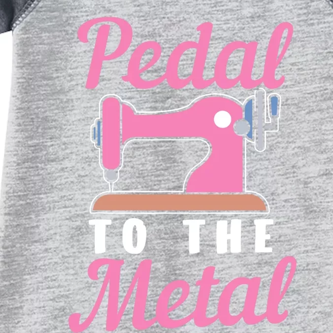 Pedal To The Metal Sewing Machine Infant Baby Jersey Bodysuit