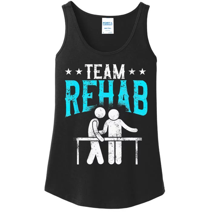 Physical Therapist Therapy Assistant Team Rehab Vintage Ladies Essential Tank