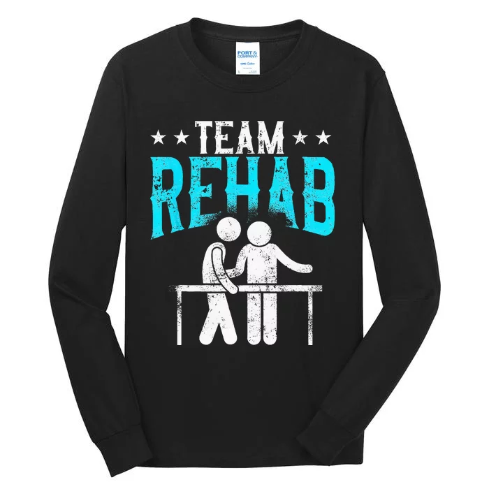 Physical Therapist Therapy Assistant Team Rehab Vintage Tall Long Sleeve T-Shirt