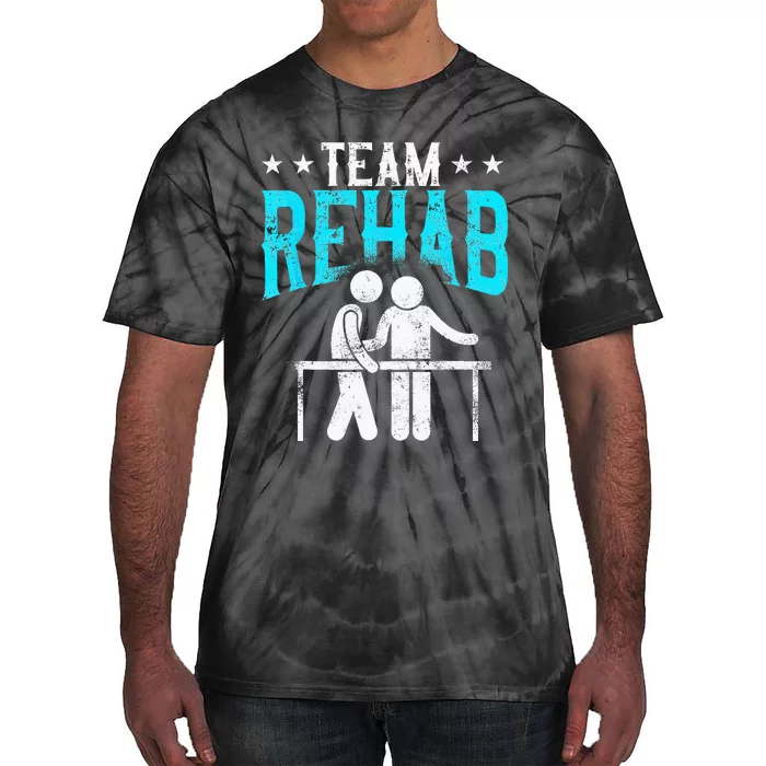 Physical Therapist Therapy Assistant Team Rehab Vintage Tie-Dye T-Shirt