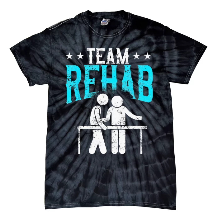 Physical Therapist Therapy Assistant Team Rehab Vintage Tie-Dye T-Shirt