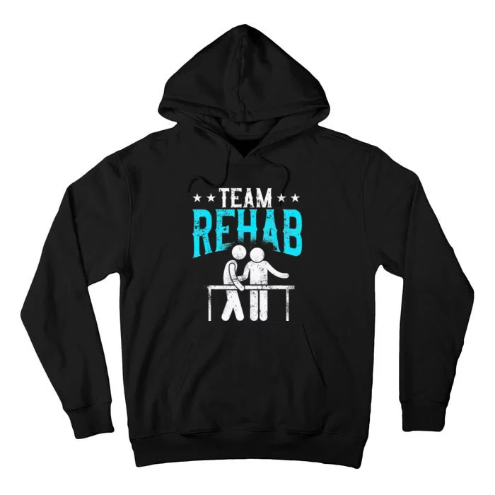 Physical Therapist Therapy Assistant Team Rehab Vintage Tall Hoodie