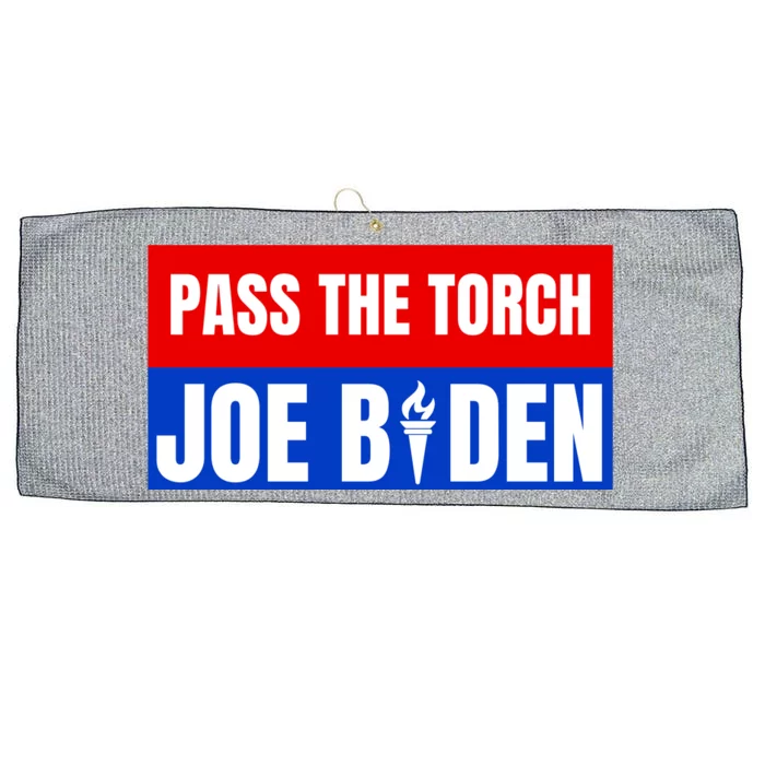 Pass The Torch Joe Biden Funny Saying Large Microfiber Waffle Golf Towel