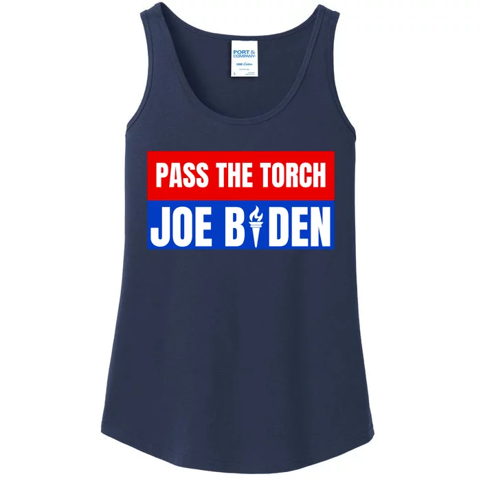 Pass The Torch Joe Biden Funny Saying Ladies Essential Tank