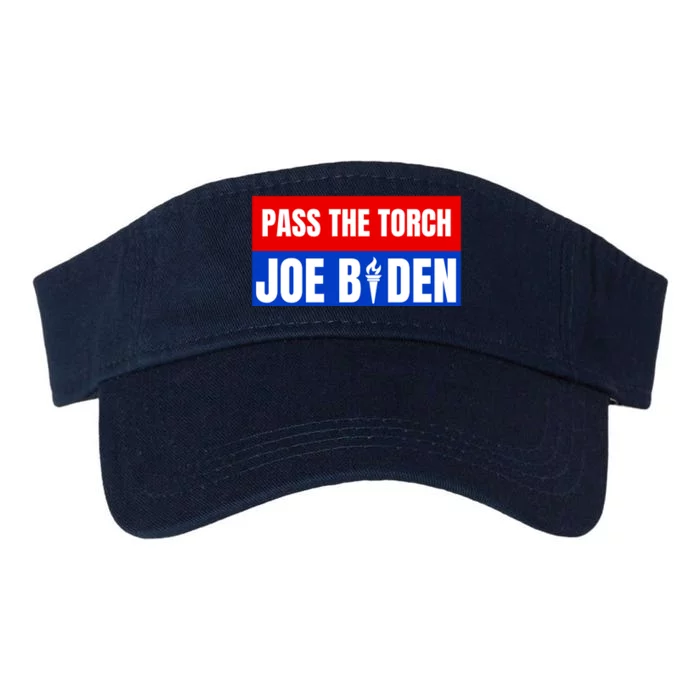 Pass The Torch Joe Biden Funny Saying Valucap Bio-Washed Visor