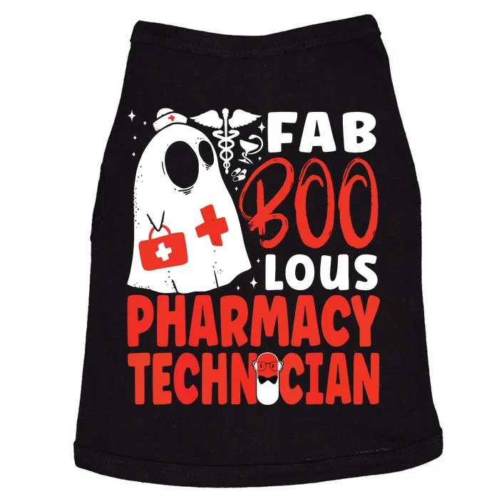 Pharmacy Tech Technician Pharmacist Student Halloween Fab Doggie Tank