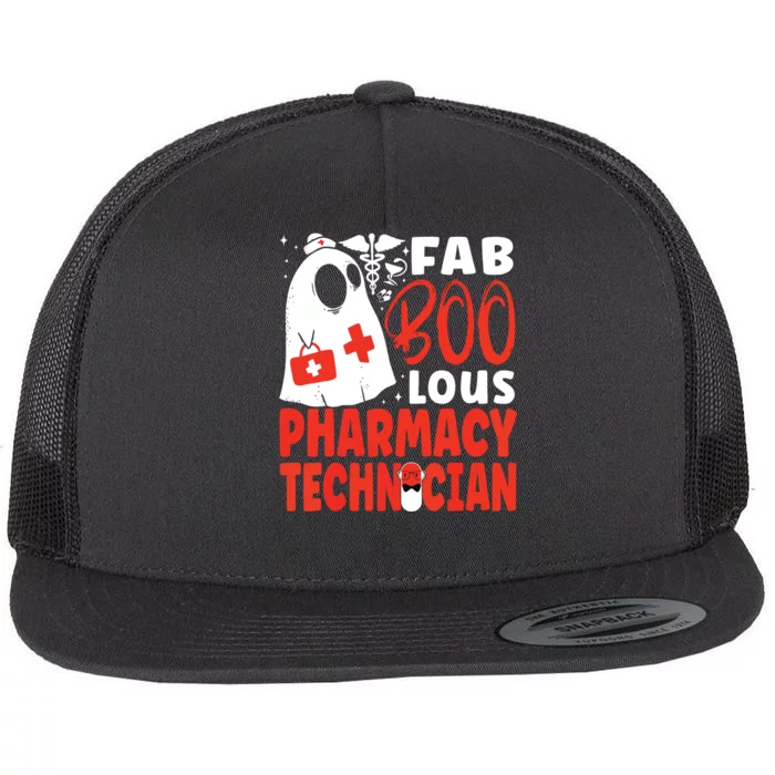 Pharmacy Tech Technician Pharmacist Student Halloween Fab Flat Bill Trucker Hat