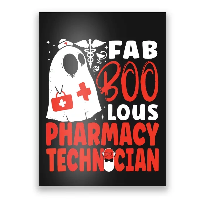 Pharmacy Tech Technician Pharmacist Student Halloween Fab Poster