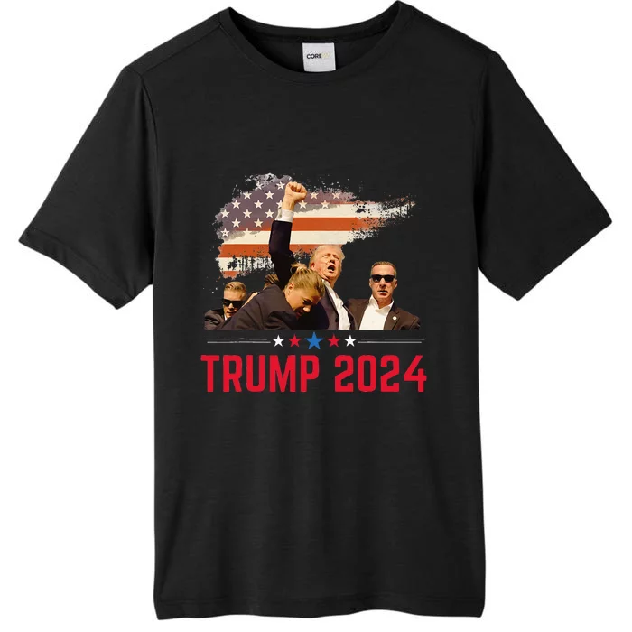 President Trump Trending Political Trump 2024 Election ChromaSoft Performance T-Shirt