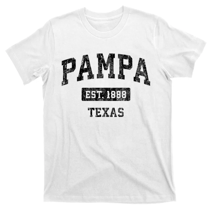 Pampa Texas Tx Vintage Sports Established Design T-Shirt