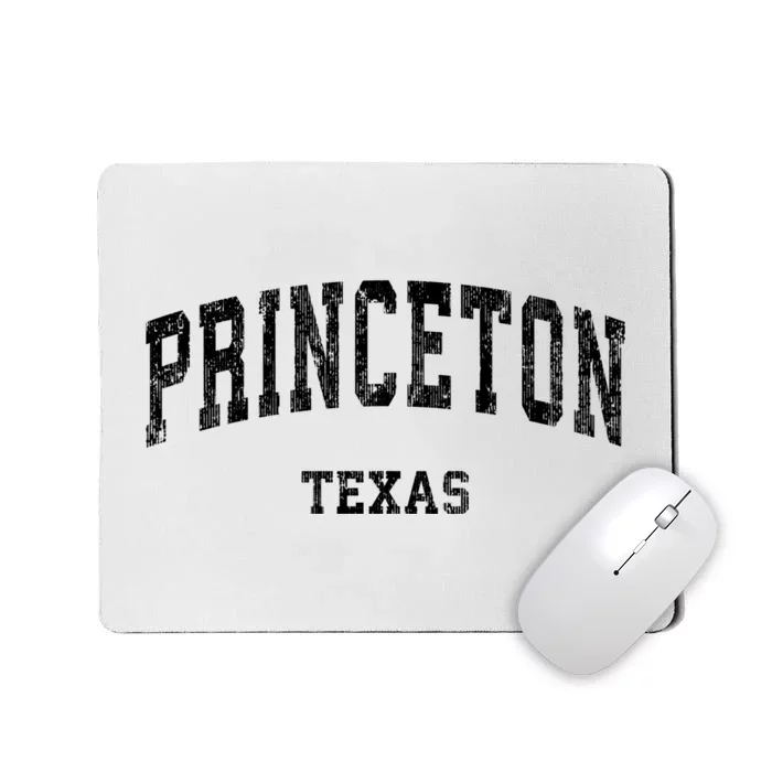 Princeton Texas Tx Vintage Established Varsity Sports Mousepad