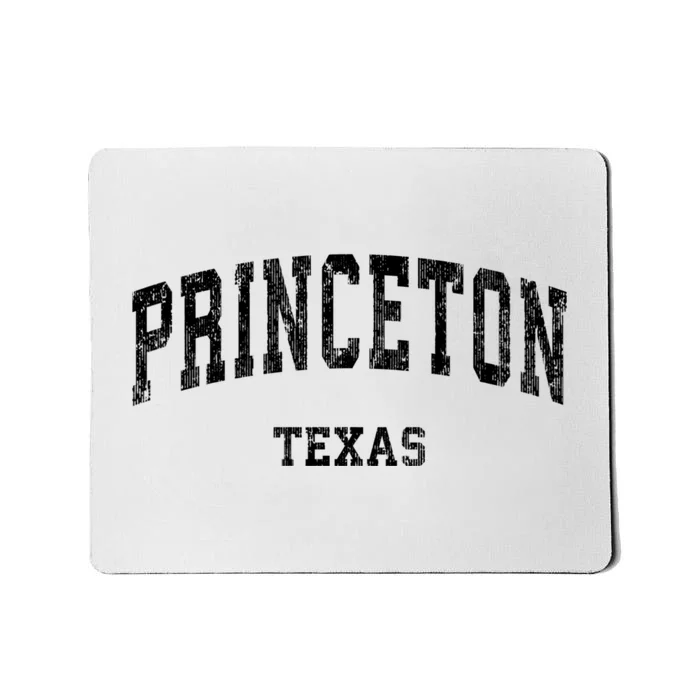 Princeton Texas Tx Vintage Established Varsity Sports Mousepad