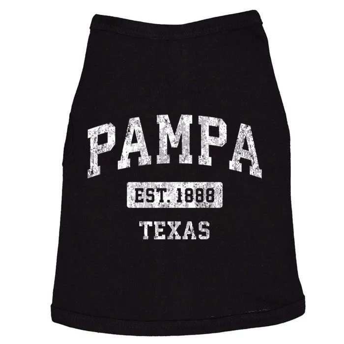 Pampa Texas Tx Vintage Sports Established Design Doggie Tank