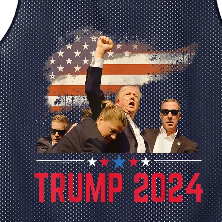 President Trump Trending Political Trump 2024 Election Mesh Reversible Basketball Jersey Tank