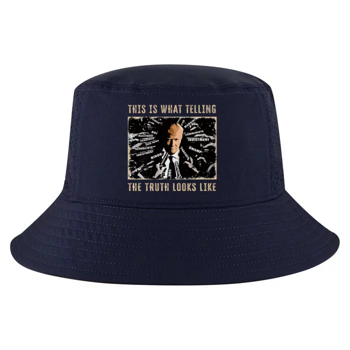 Pro Trump This Is What Telling Truth Looks Like Supporter Cool Comfort Performance Bucket Hat