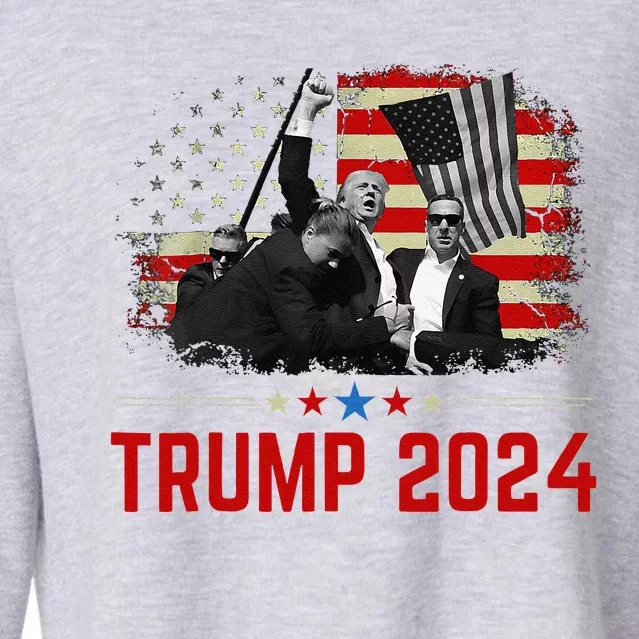 President Trump Trending Political Trump 2024 Election Cropped Pullover Crew