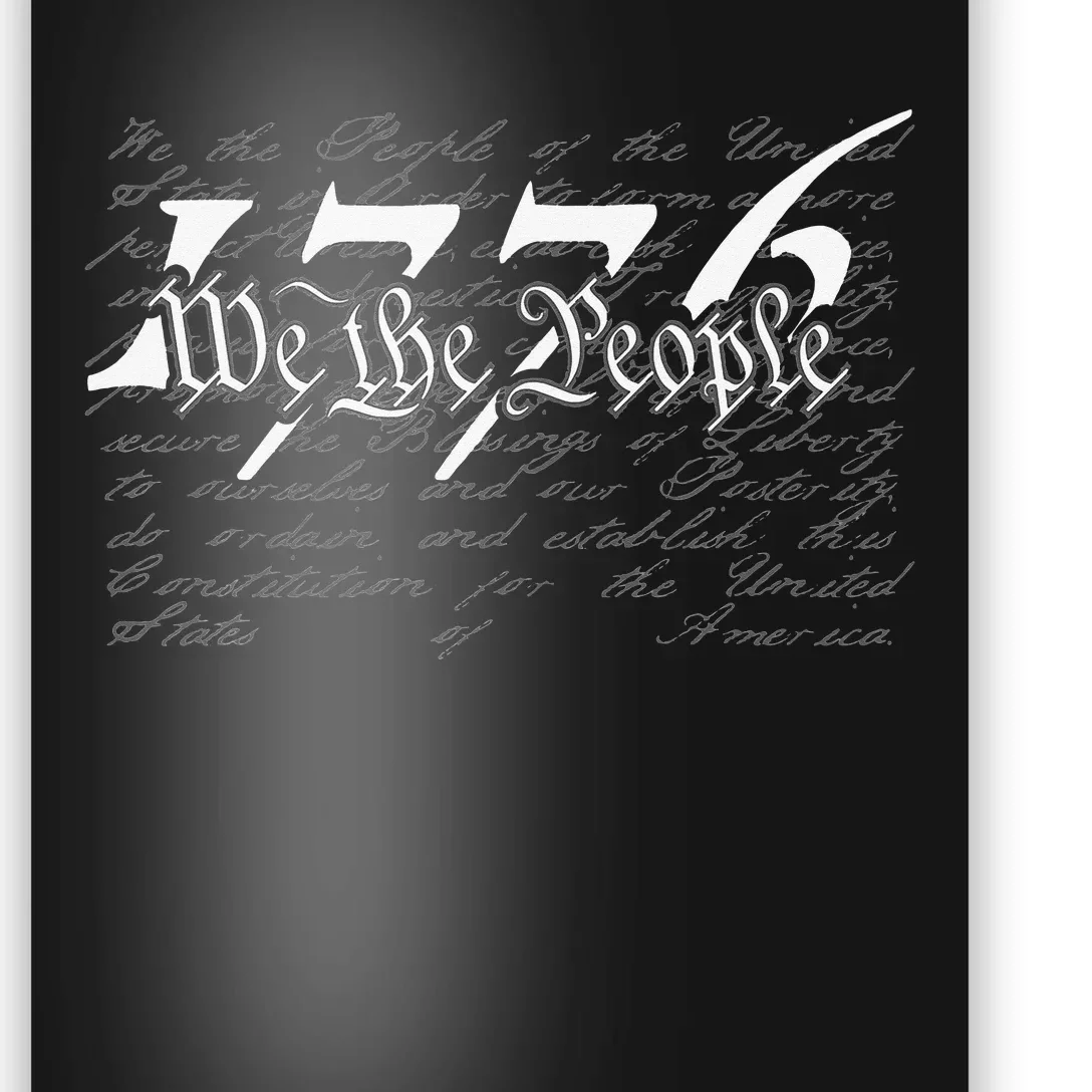 Preamble To the US Constitution 1776 We The People Poster