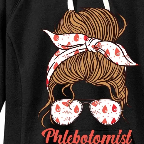 Phlebotomist Tech Technician Girl Women's Fleece Hoodie