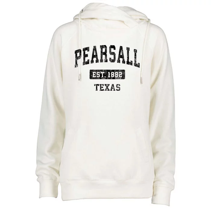 Pearsall Texas Tx Vintage Sports Established Design Womens Funnel Neck Pullover Hood