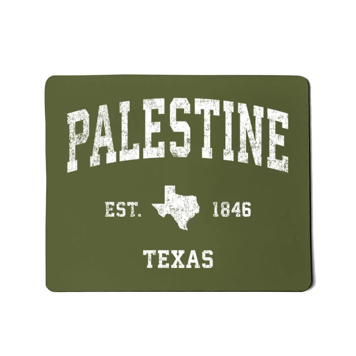 Palestine Texas Tx Vintage Athletic Sports Mousepad