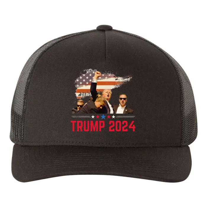 President Trump Trending Political Trump 2024 Yupoong Adult 5-Panel Trucker Hat