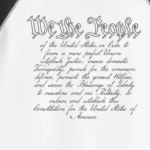 Preamble To The US Constitution 4th Of July We The People Toddler Fine Jersey T-Shirt