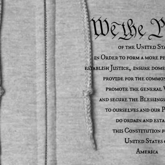 Preamble To The US Constitution 4th Of July We The People Full Zip Hoodie