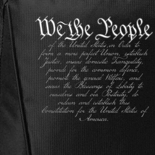 Preamble To The US Constitution 1776 We The People City Backpack